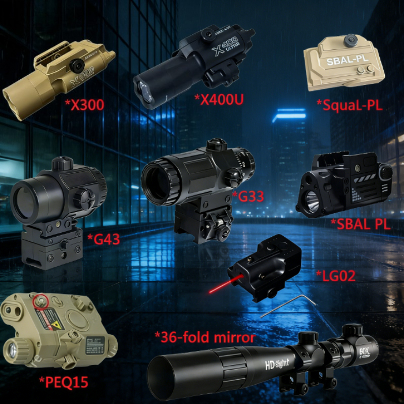 Industrial Laser Gun - 2026 Tactical Laser Flashlight Set PEQ15