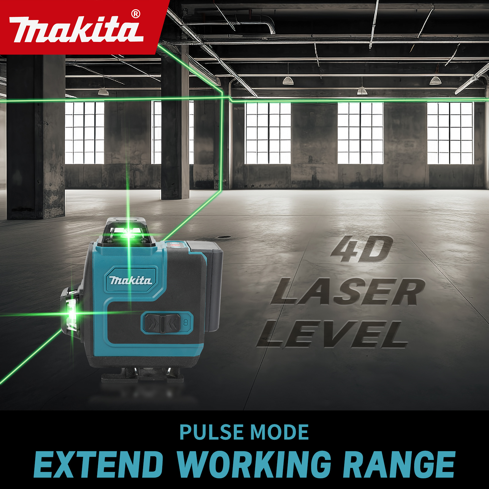 Industrial Laser Cleaning - Makita Self-Leveling Laser Level Anti-tilt Alarm