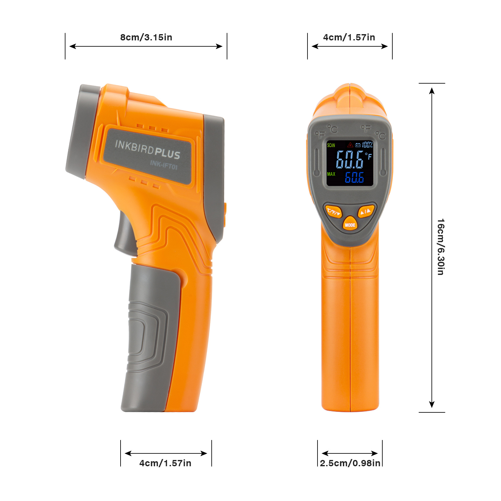 Inkbird Laser Infrared Thermom – Industrial Laser Thermometer recenzja i cena