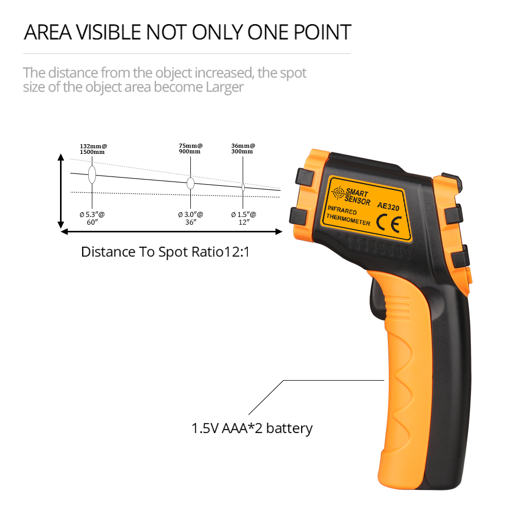 LCD Laser Meter Digital Infrar – Industrial Laser Thermometer recenzja i cena