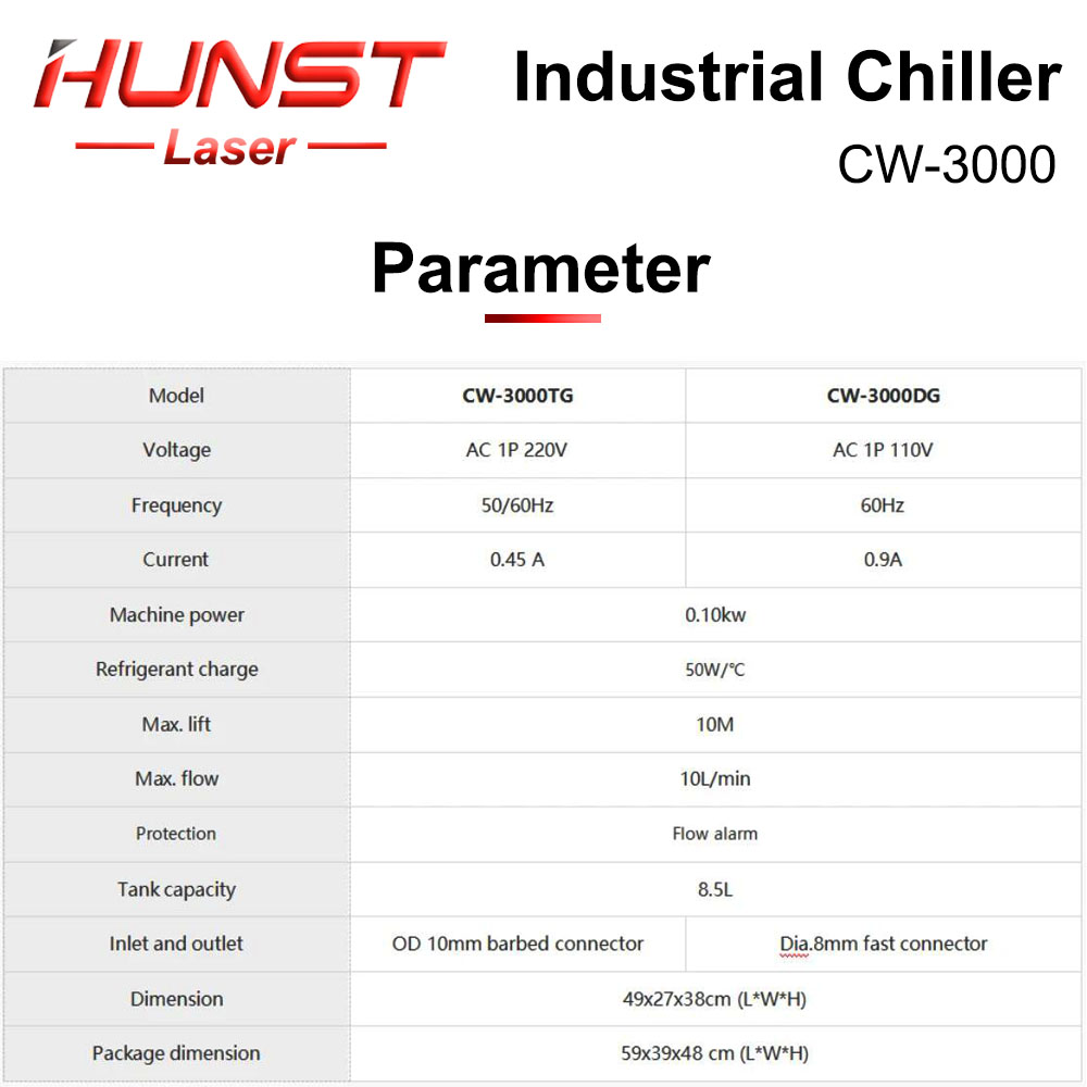 HUNST S&A CW3000 Industrial Wa – Laser Industrial Chiller recenzja i cena
