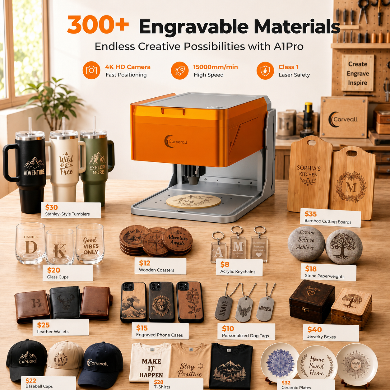 Carverall A1PRO Desktop Laser  – Industrial Laser Technology recenzja i cena
