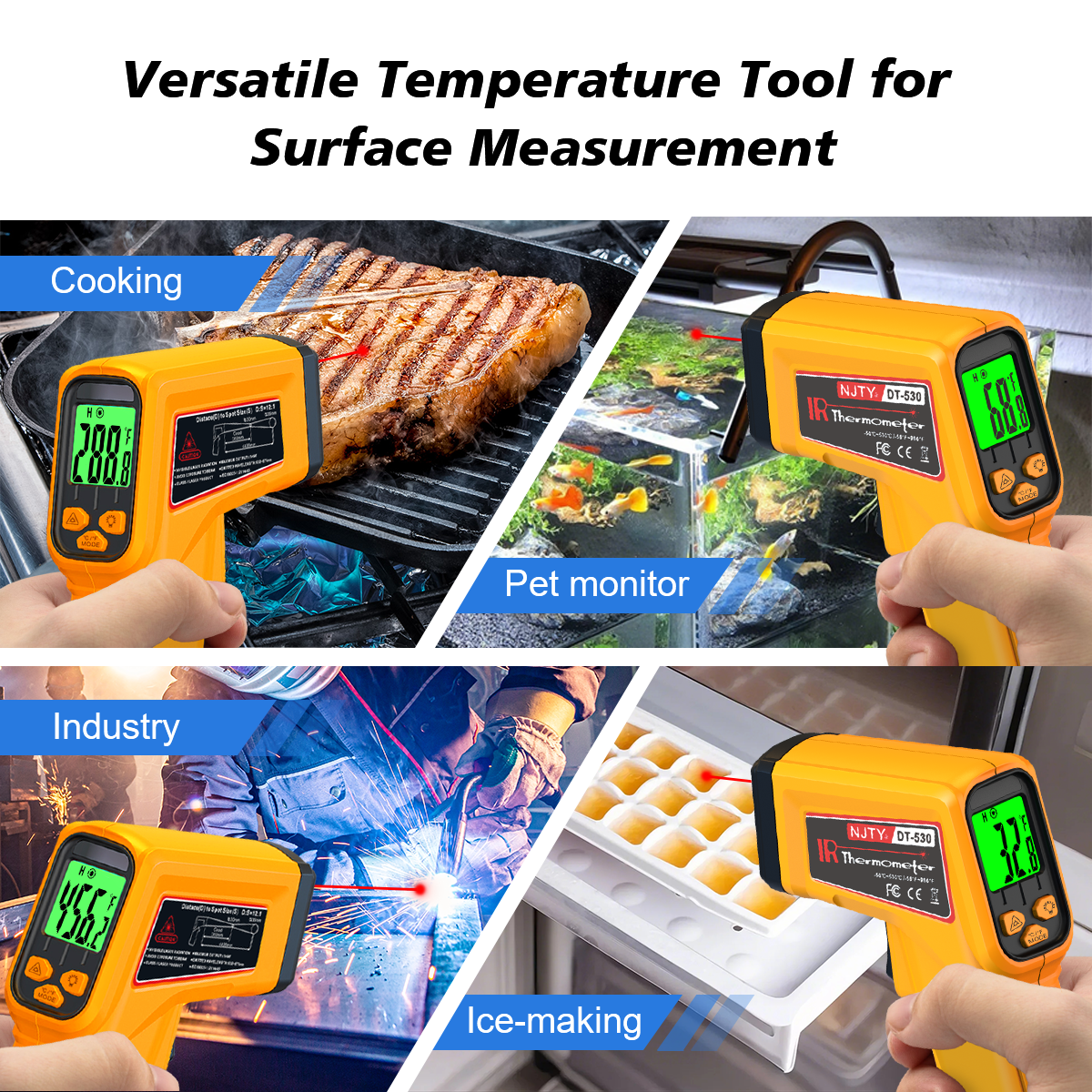 NJTY Infrared Thermometer Lase – Industrial Laser Thermometer recenzja i cena