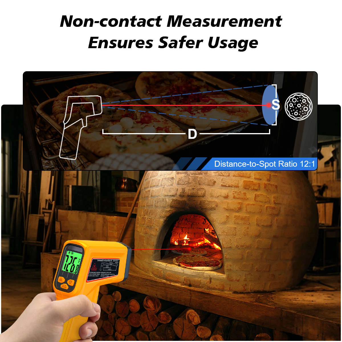 NJTY Infrared Thermometer Lase – Industrial Laser Thermometer recenzja i cena