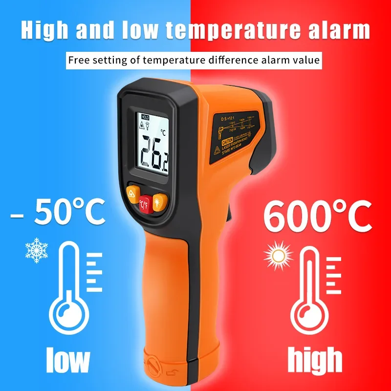 T400 T600 Digital Infrared The – Industrial Laser Thermometer recenzja i cena