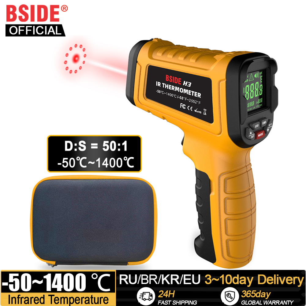 BSIDE -50~1400C Infrared Therm – Industrial Laser Thermometer recenzja i cena