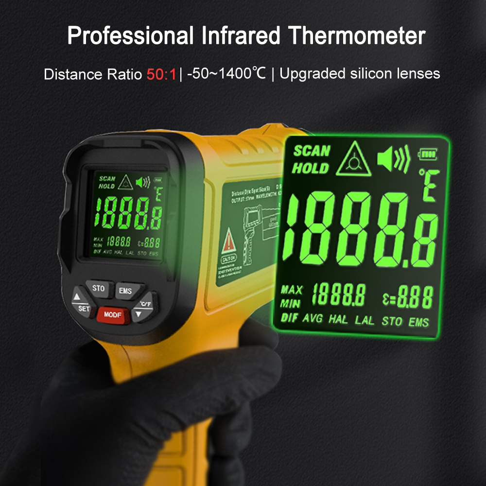 BSIDE -50~1400C Infrared Therm – Industrial Laser Thermometer recenzja i cena