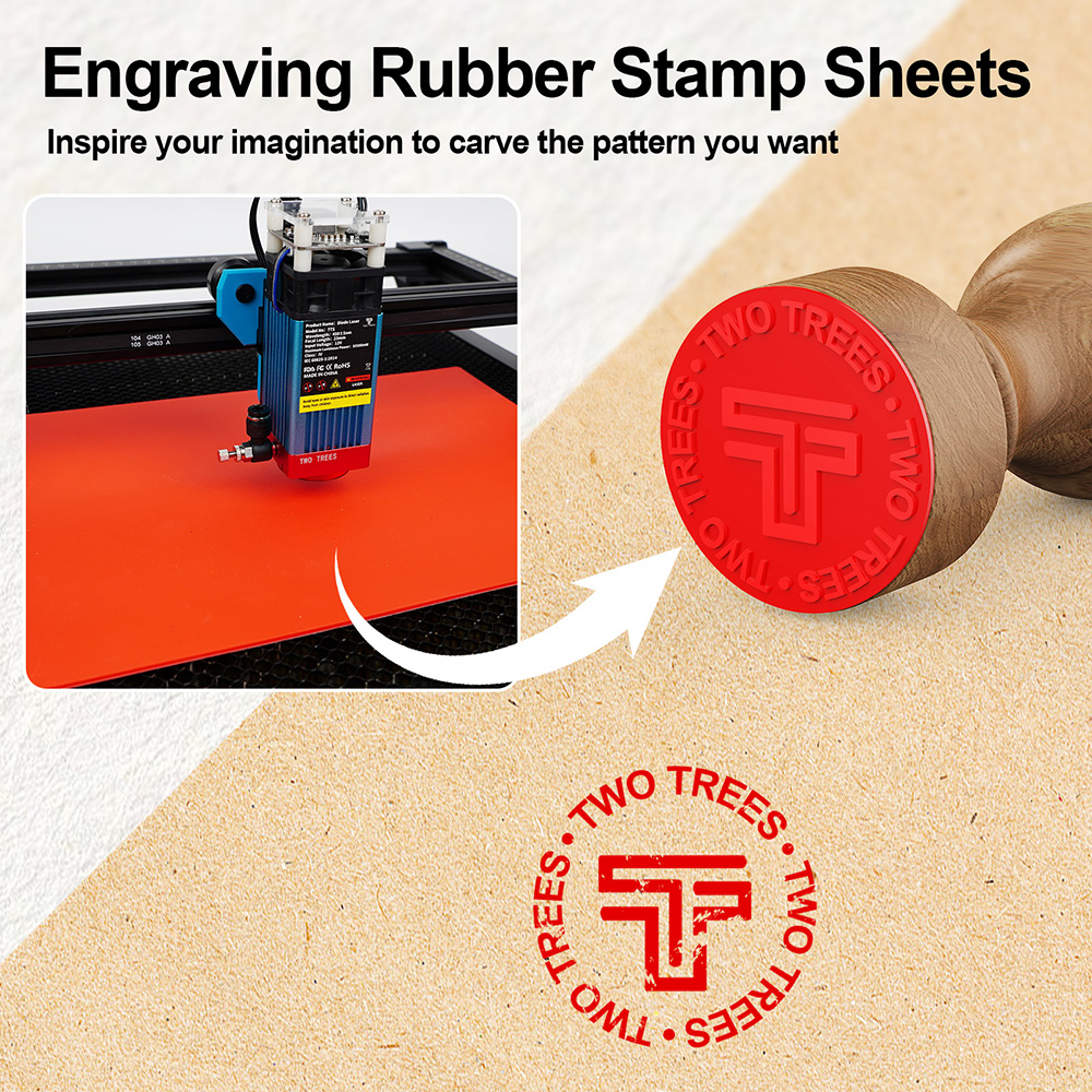 TwoTrees Laser Engraver Rubber – Co2 Laser Engraving Machine recenzja i cena