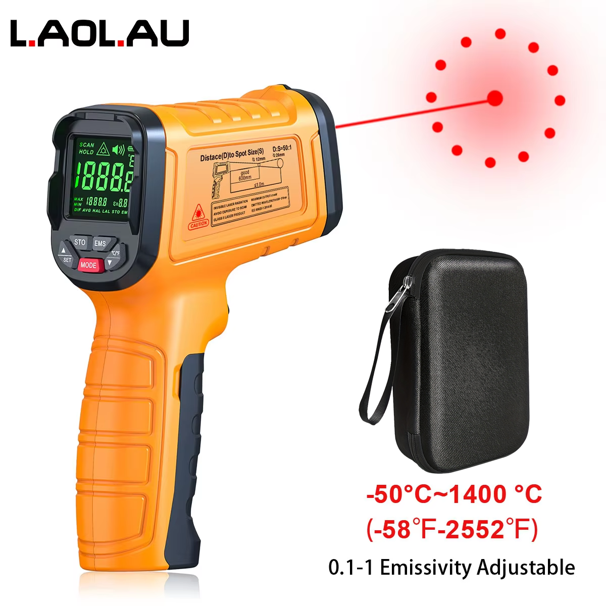 DT1000 DT1600 Infrared Thermom – Industrial Laser Thermometer recenzja i cena