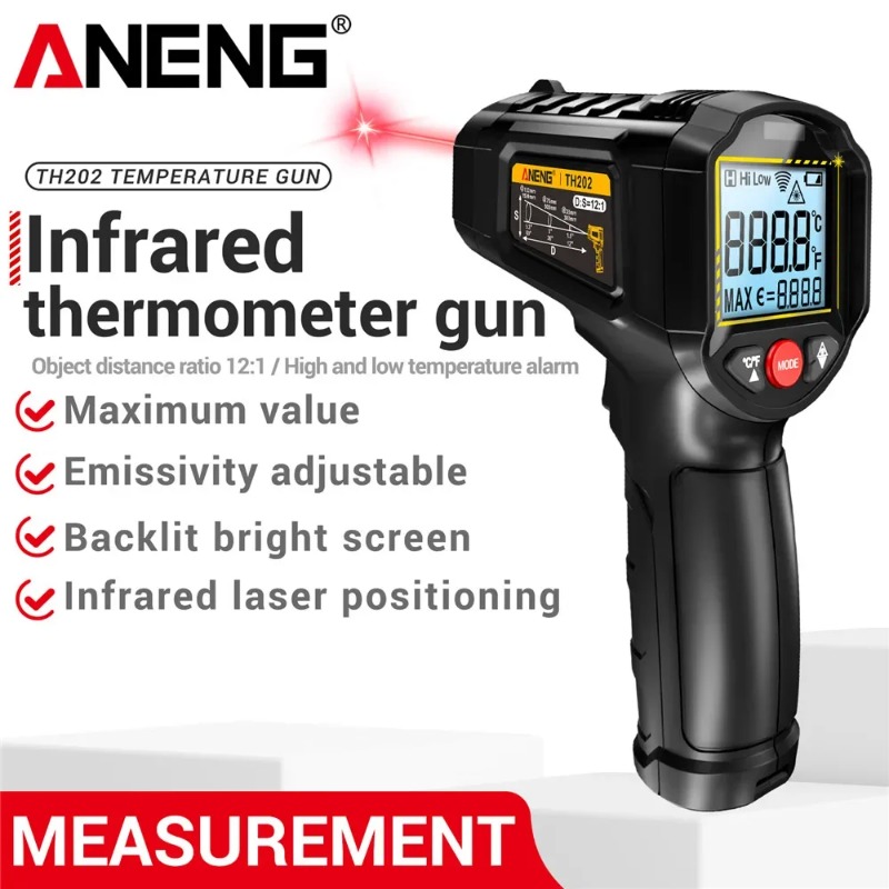ANENG TH202 Industrial Handhel – Industrial Laser Thermometer recenzja i cena