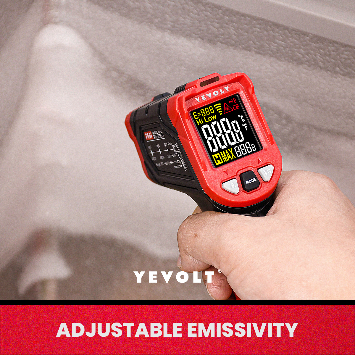 YEVOLT TA601 Series Digital In – Industrial Laser Thermometer recenzja i cena