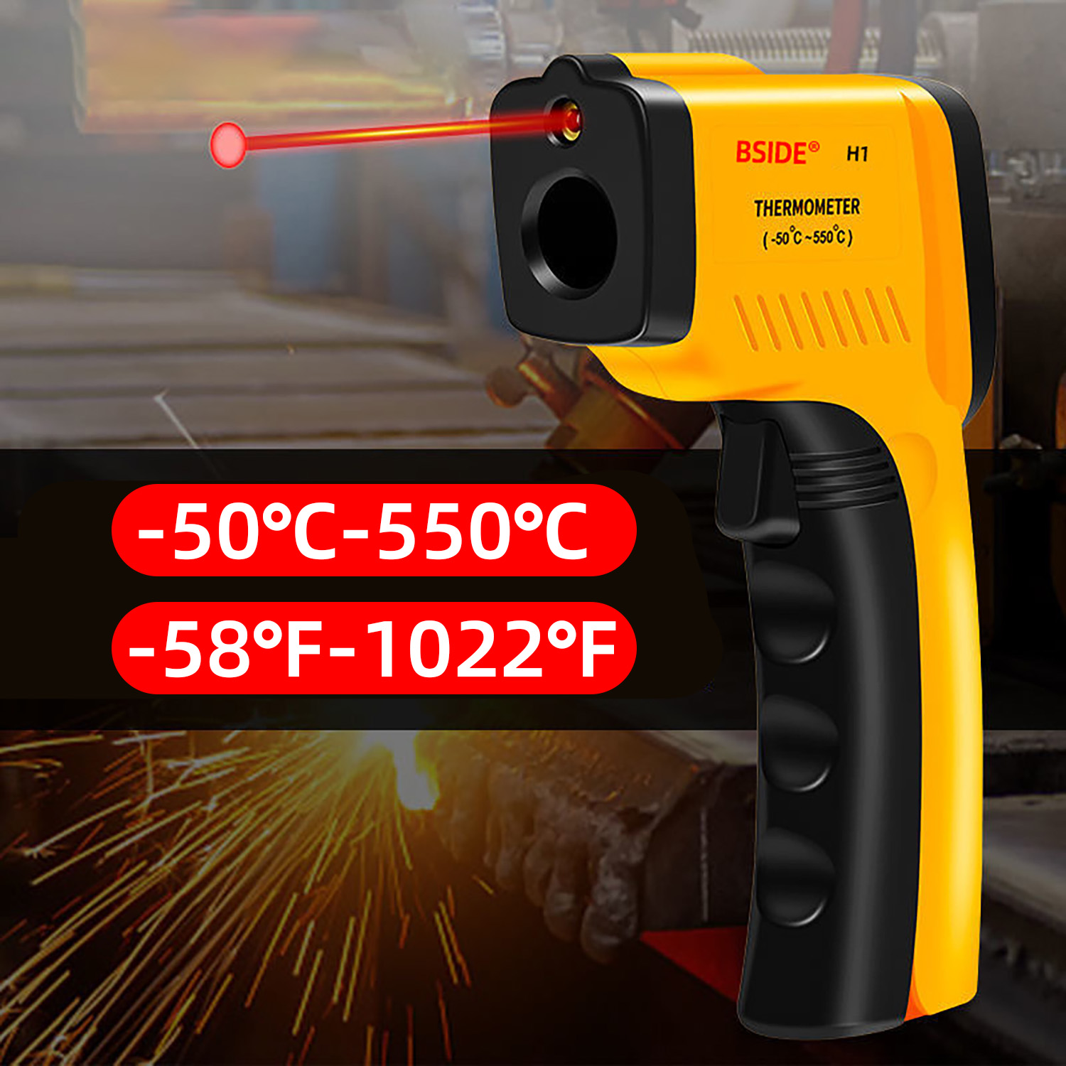 Digital Infrared Thermometer - – Industrial Laser Thermometer recenzja i cena