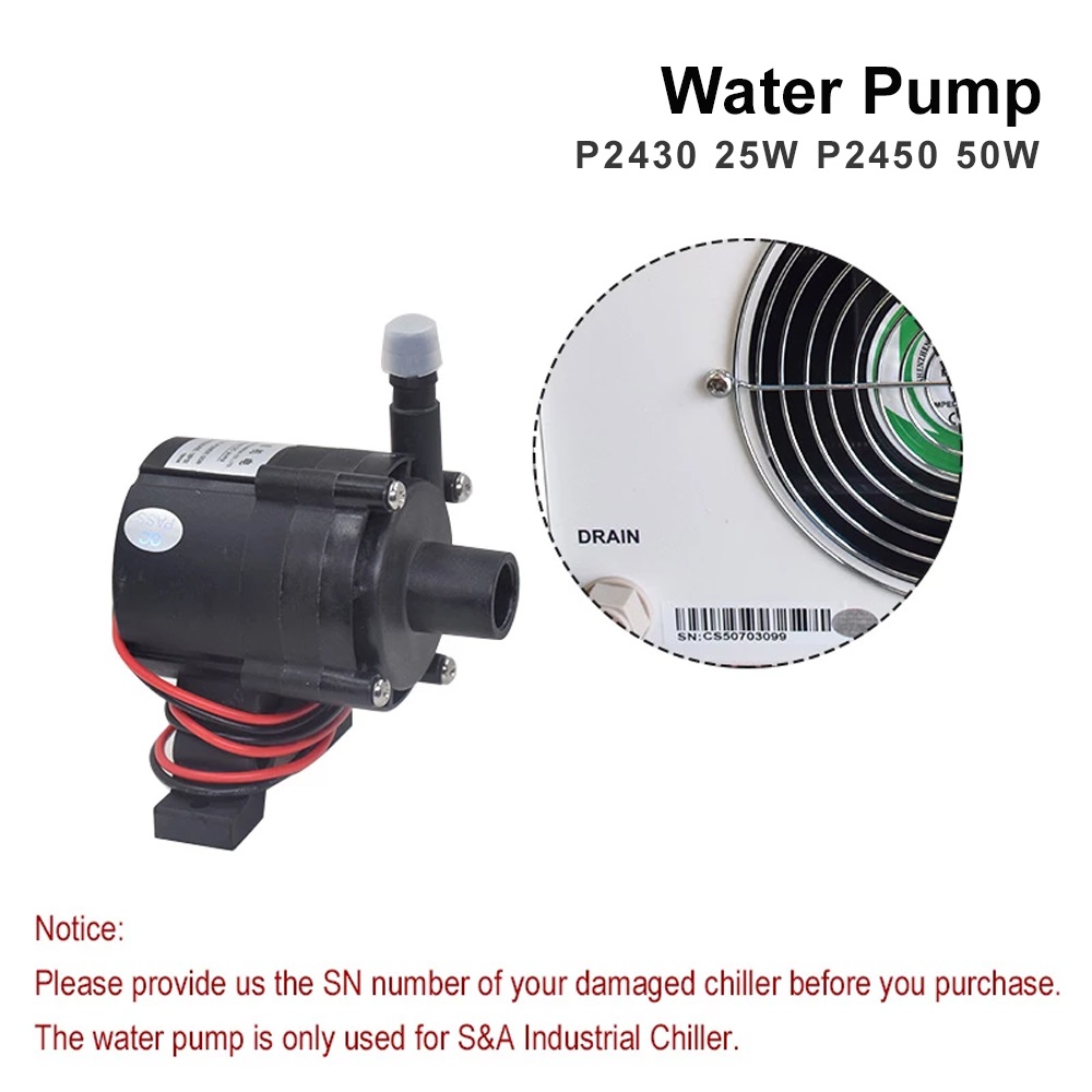 TEYU S&A Water Pump 25W 50W P2 – Laser Industrial Chiller recenzja i cena