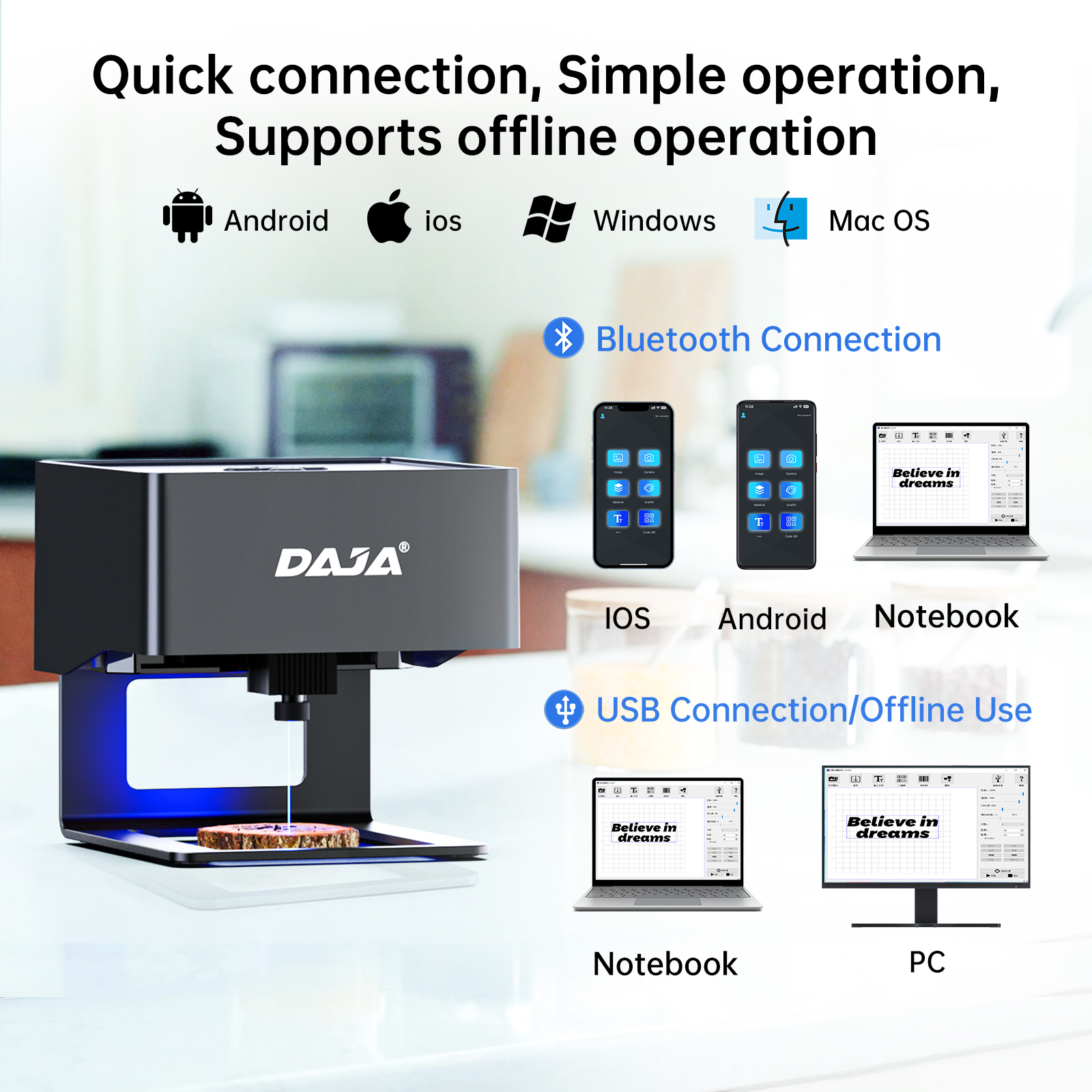 DAJA DJ6 Mini Portable Laser E – Industrial Laser Technology recenzja i cena
